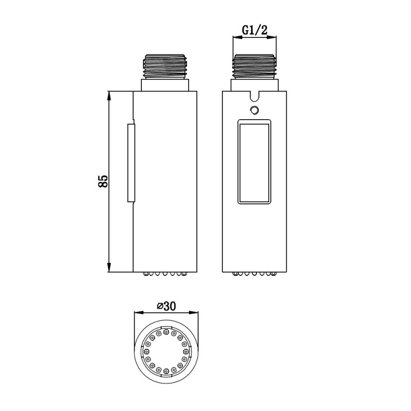 Doccetta di ricambio per miscelatori lavello 2 getti Idrobric BLIDOC0178CR