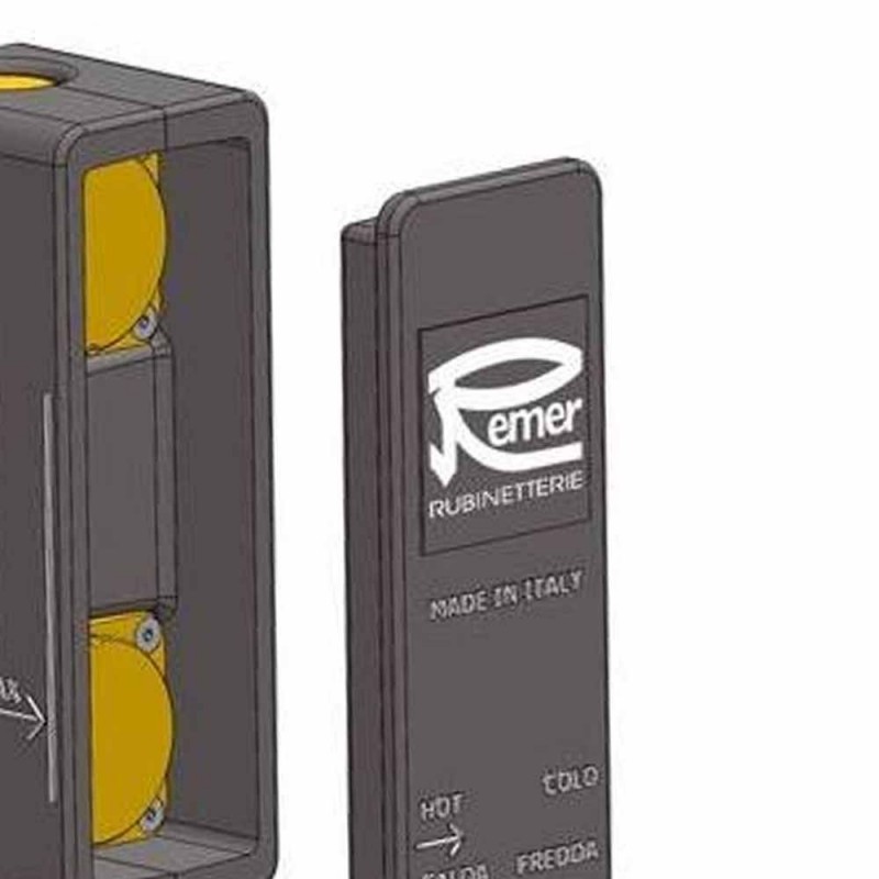  RRBOX93 Box incasso per monocomando doccia a 3 vie 