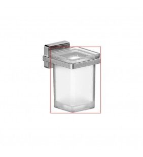 Bicchiere di ricambio in vetro satinato per serie cubo Aquasanit R201100