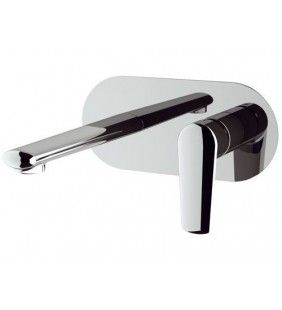 Miscelatore lavabo da incasso con piastra orizzontale serie vanity Remer V15