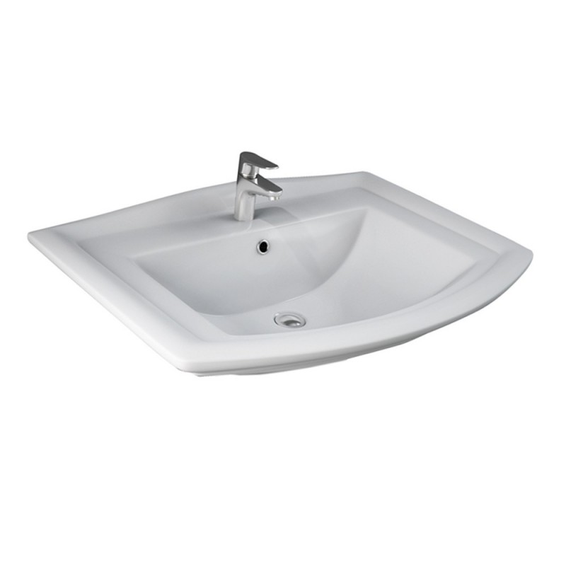 Lavabo in ceramica 65 cm - serie washington Rak Ceramics SCACER0652LA