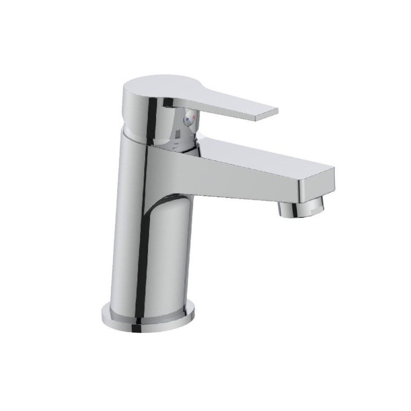 Rubinetto lavabo cromato con leva in metallo - Serie Hellis Idrobric SCARUB1014CR