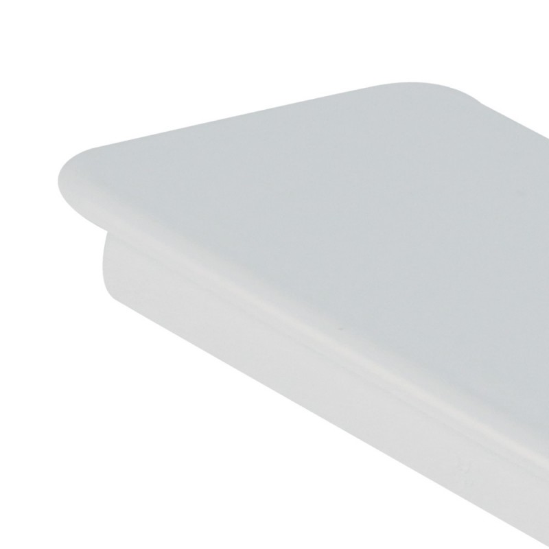 Tappo terminale rettangolare 55x110mm bianco per cappe Idrobric SFUASP0081BI