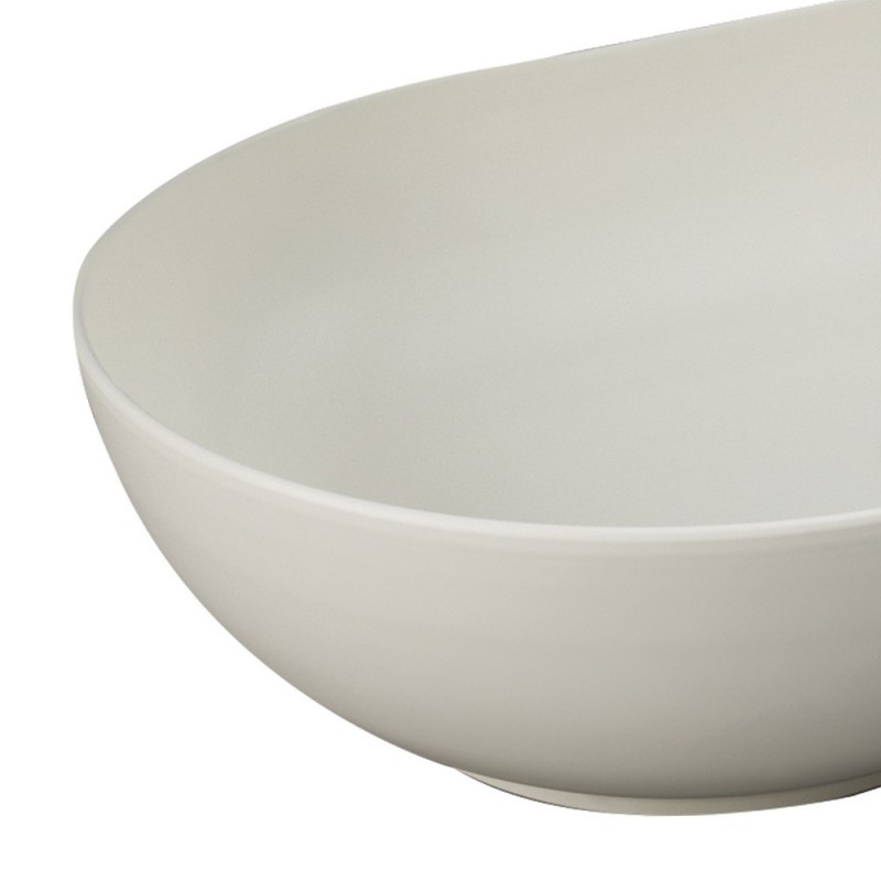 Lavabo da appoggio Rak in ceramica ovale 55X35 cm Rak Ceramics SCACER0626LA