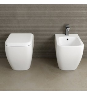 Set vaso wc e bidet filo muro - Serie Metropolitan Rak Ceramics wbmetropolitanter