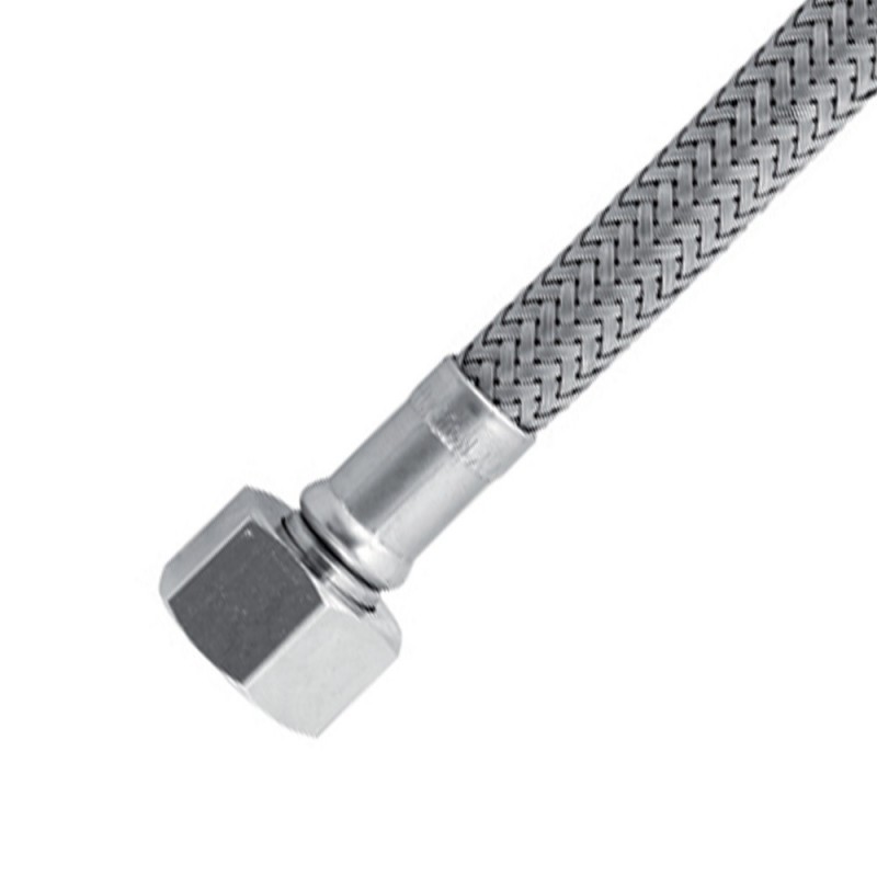 Flessibile in acciaio inox AISI 304 DN6 M8x1 - 3/8”F Idrobric H0207 G40