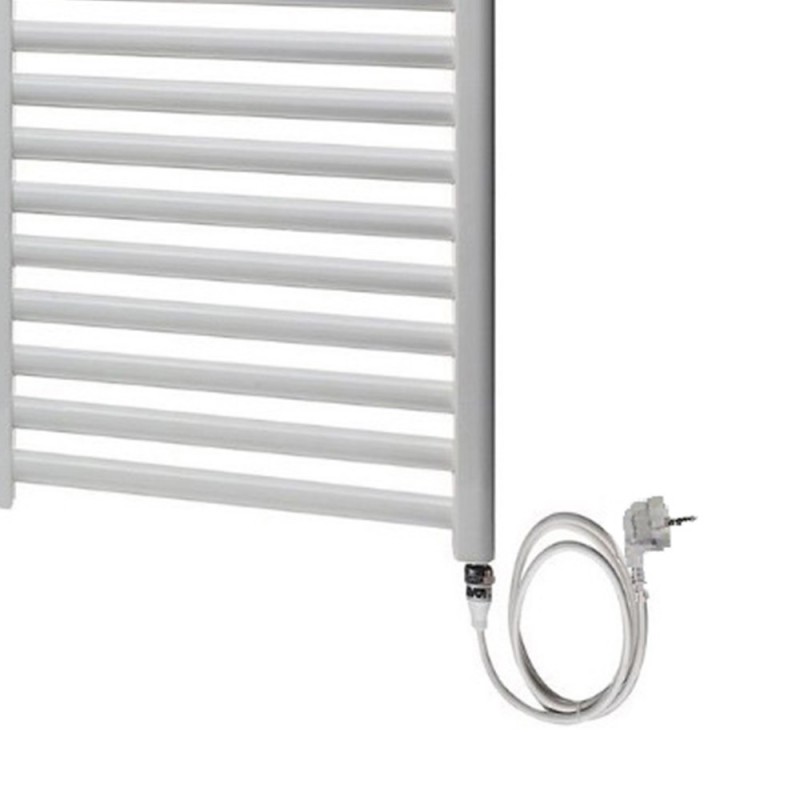 Scaldasalviette elettrico 500x800 mm bianco con resistenza standard Idrobric SCARAD0020EL