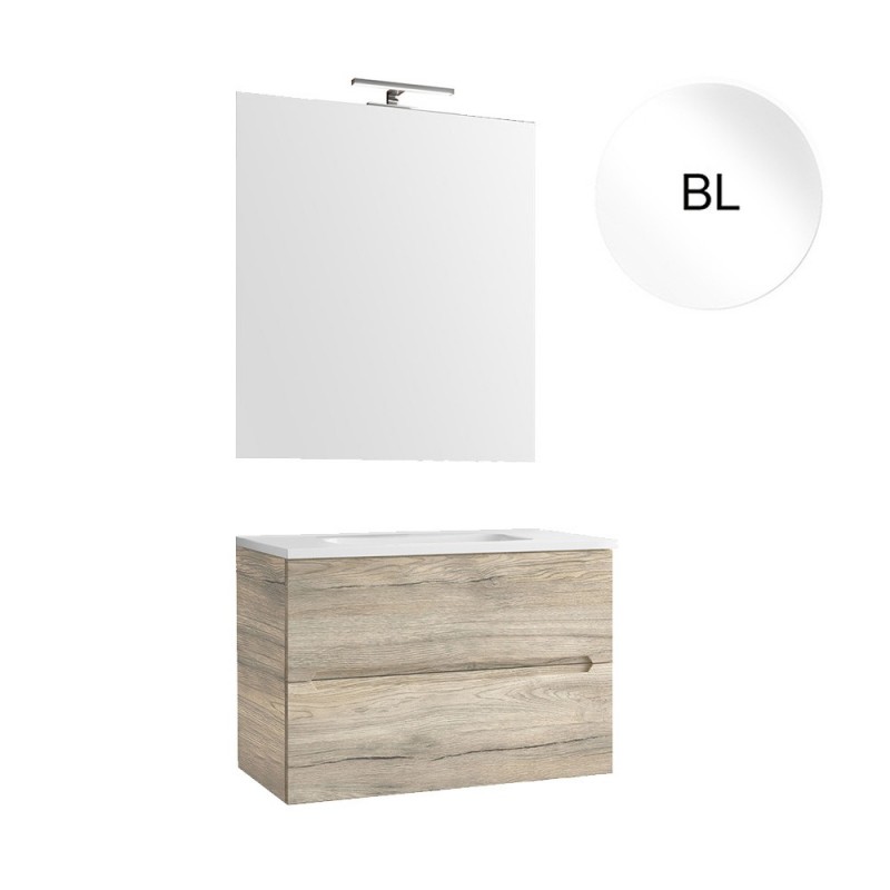 Mobile sospeso bianco lucido serie talia 70 cm 142-DMA70-BL