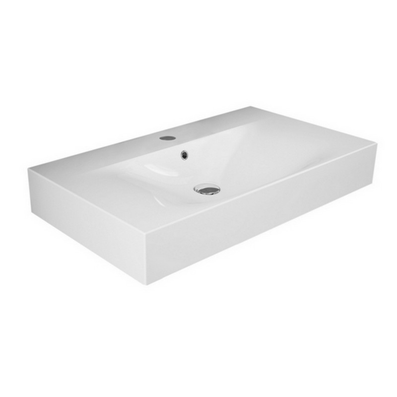 Lavabo sospeso des 80cm con foro per rubinetto Rak Ceramics 182-B101-080