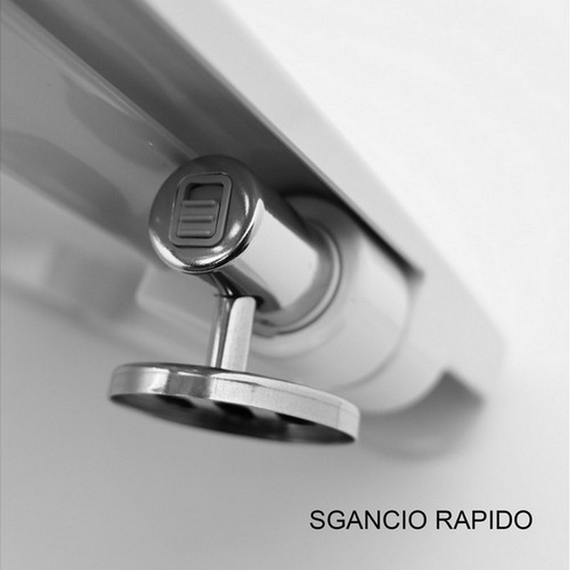 Sedile wc bianco opaco serie Cloud con soft closing Rak Ceramics 182-P901-BM