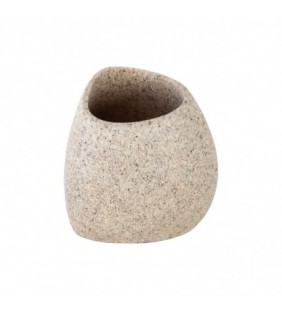 Porta spazzolini sabbia - Serie Stone Feridras 442002