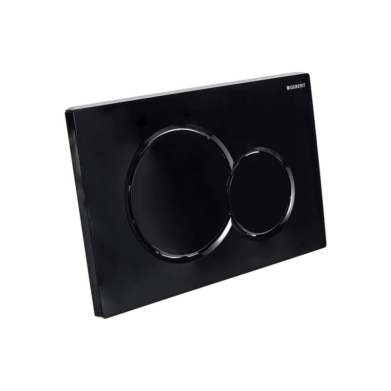 Placca Geberit serie Sigma01 nero intenso lucido Geberit 115.770.DW.5