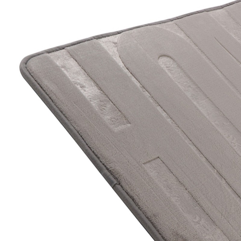 Tappeto memory foam grigio scuro 45x75 cm Aquasanit TAHO4575GS