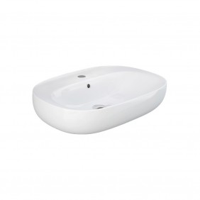 Lavabo sospeso 55 cm serie illusion ovale Rak Ceramics 182-I100-55