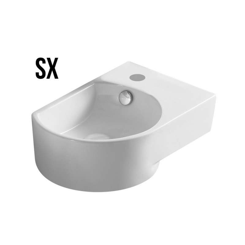 Lavabo a parete vasca DX serie lp92 cm 40.5 x 27 LINPH 185-LP92-DX