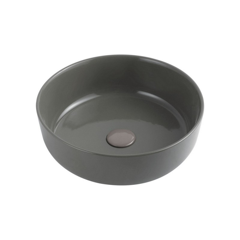 Lavabo d'appoggio D33 cm nero slim serie 1 LINPH 185-LVA01-NE330