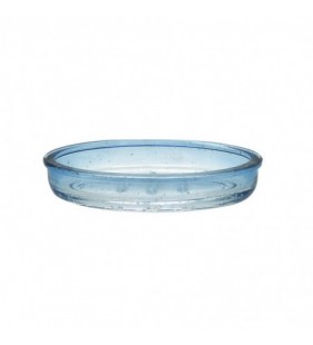 Portasapone in vetro azzurro sfumato - serie Drops Aquasanit QL2110AT
