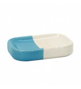 Portasapone in ceramica blu/bianco - serie Bath Aquasanit QL4110BW