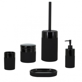 Set accessori bagno serie Black Aquasanit setblack