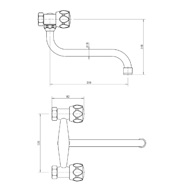 Gruppo lavello normale Idrobric K0244 N