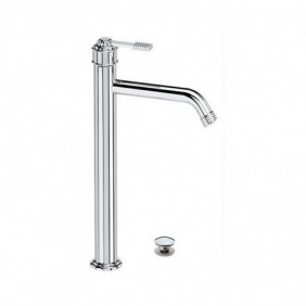 Miscelatore alto per lavabo con scarico click-clack e troppo pieno - serie Atelier Remer AL10LXL