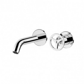 Miscelatore a incasso lavabo, su due piastre tonde bocca 17 cm - serie Chrono Remer CH15P