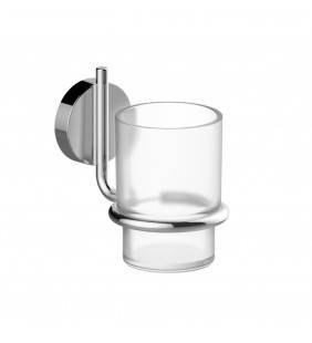 Bicchiere porta spazzolini serie wire - fissaggio ad incollo o con viti Aquasanit A200100CR
